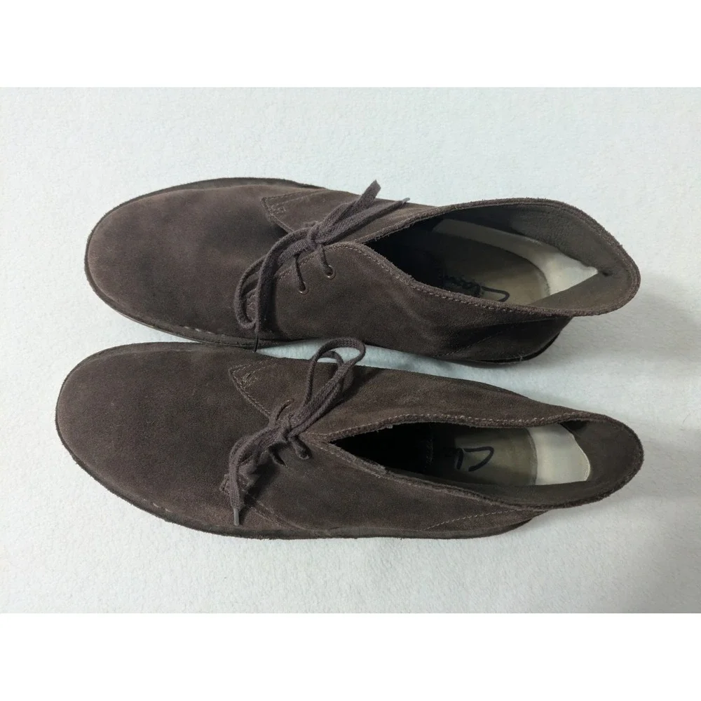 Clarks Originals Desert Boot Men's Brown Suede Chukka Boots Size 10M Ankle Laces